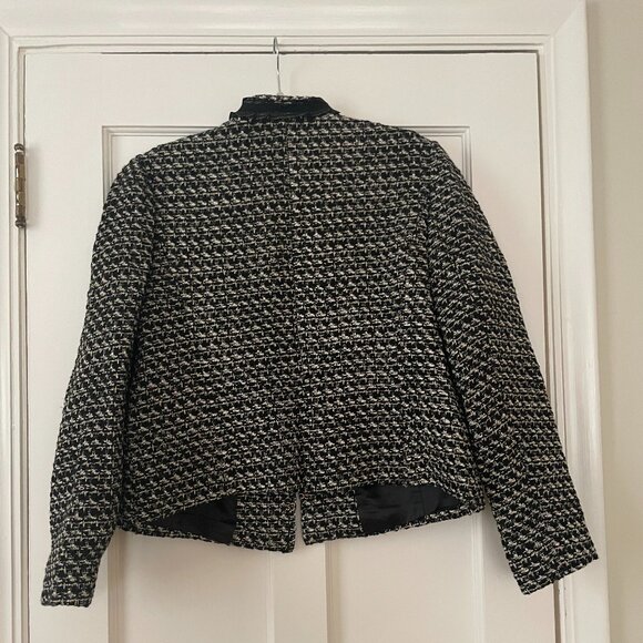 Talbots Breckenridge tweed jacket - black & white Size 12 NWT - Picture 4 of 4